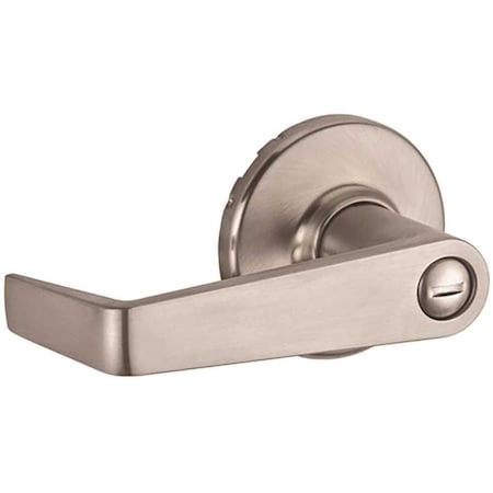 Kingston Satin Chrome UL Rated Privacy Bed/Bath Door Lever